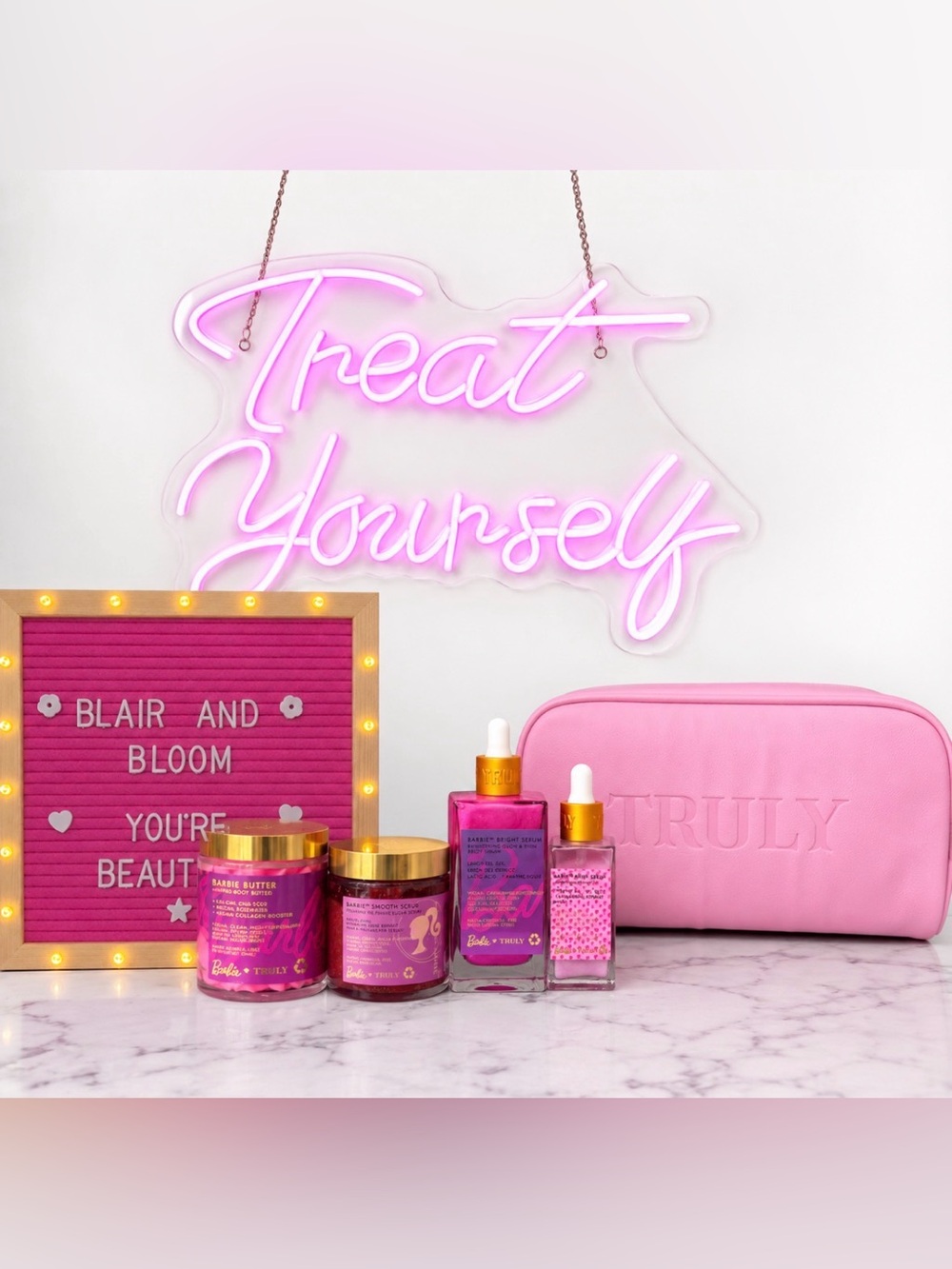 Truly Beauty Barbie X  Collection & Los Angeles Pink Barbie Leather Case